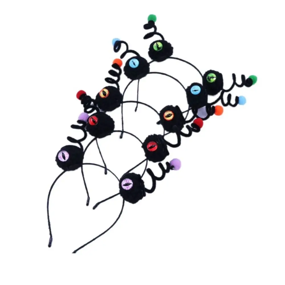 

Devil Halloween Headband Cute Metal Plush Hair Hoop Hairband for Kids