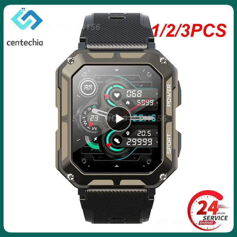 

Смарт-часы C20 мужские с поддержкой bluetooth, 1,83 дюйма, 1/2/3 шт.