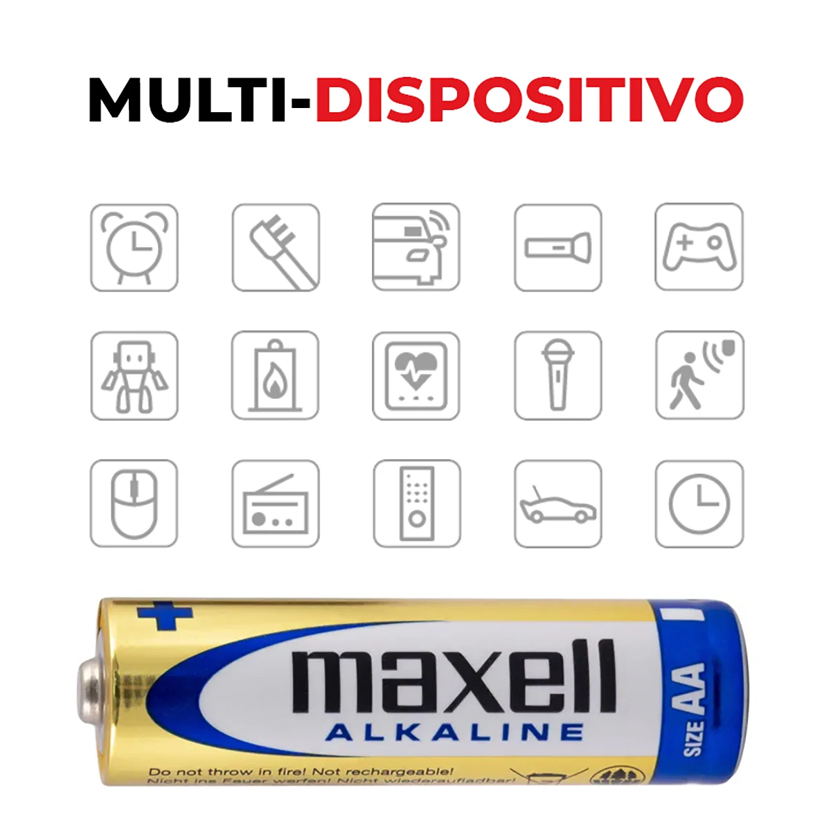 Фото Батарейки Maxell AA AAA 1.5V Alkaline LR6 LR03, долговечные, герметичные, высокопроизводительные, для пультов, игрушек, камер, фотовспышек, мышей, часов №4