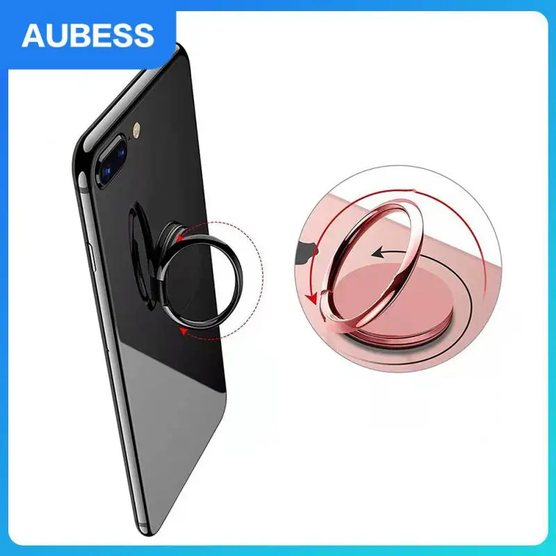 

Universal Mobile Phone Buckle Magnetic Phone Ring Holder Desktop Luxury Rotatable Phone Stand For Iphone Sumsung Huawei