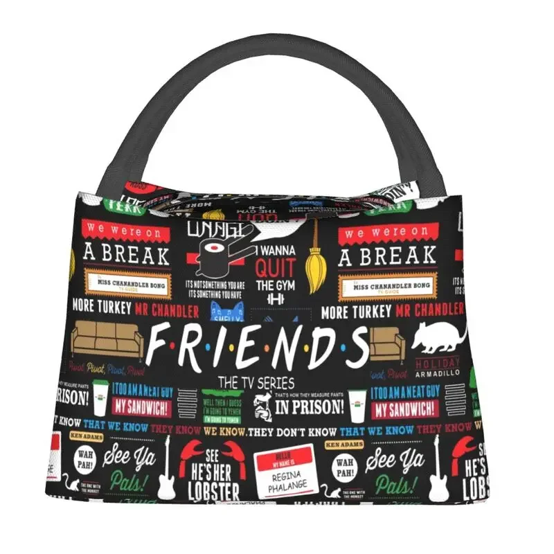 Забавный телешоу на заказ сумка для обеда с коллажем друзей мужские