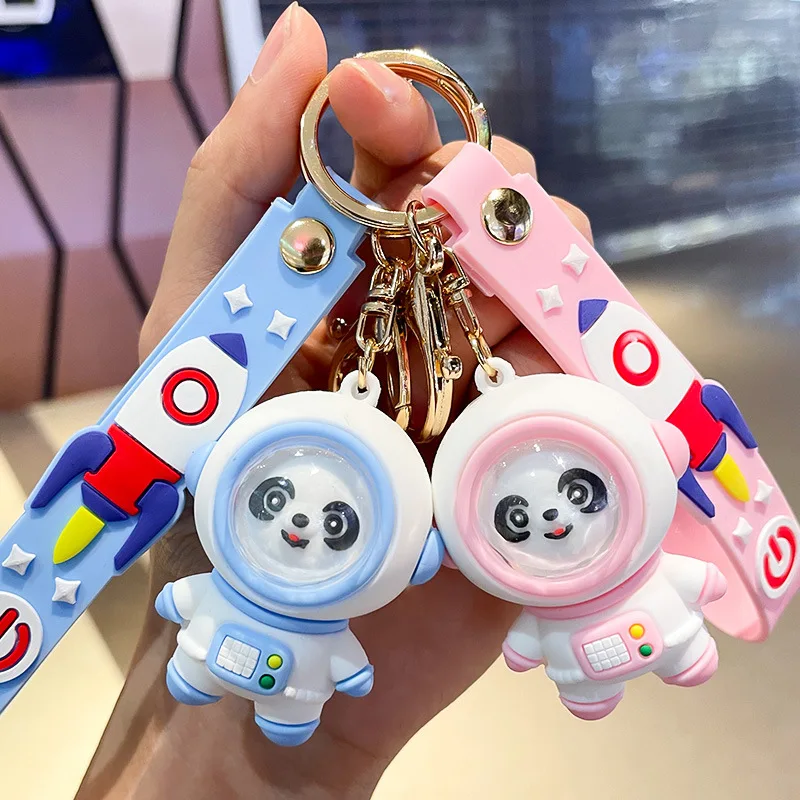 

Panda Spaceman Cartoon Keychain Cute Doll Creative Pendant Car Bag Gift