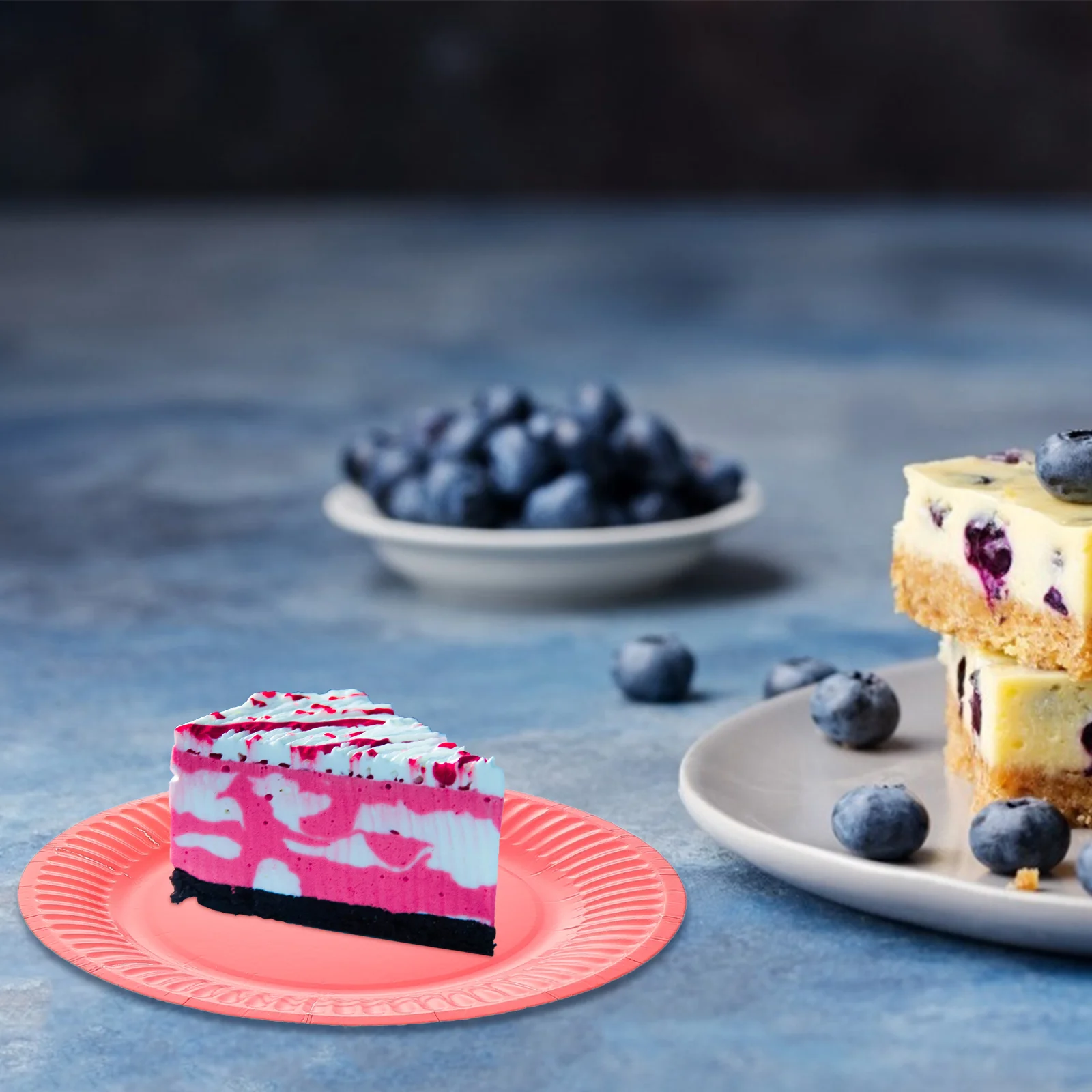 50 шт. бумажная тарелка бумажные тарелки для торта одноразовые красочные декора