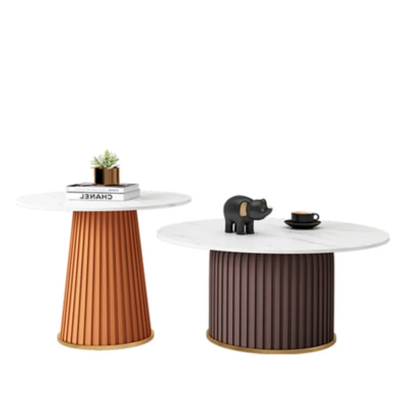 

Кофейный столик в скандинавском стиле, дизайнерский золотистый обеденный стол для прихожей, современная мебель для гостиной, низкая роскош...