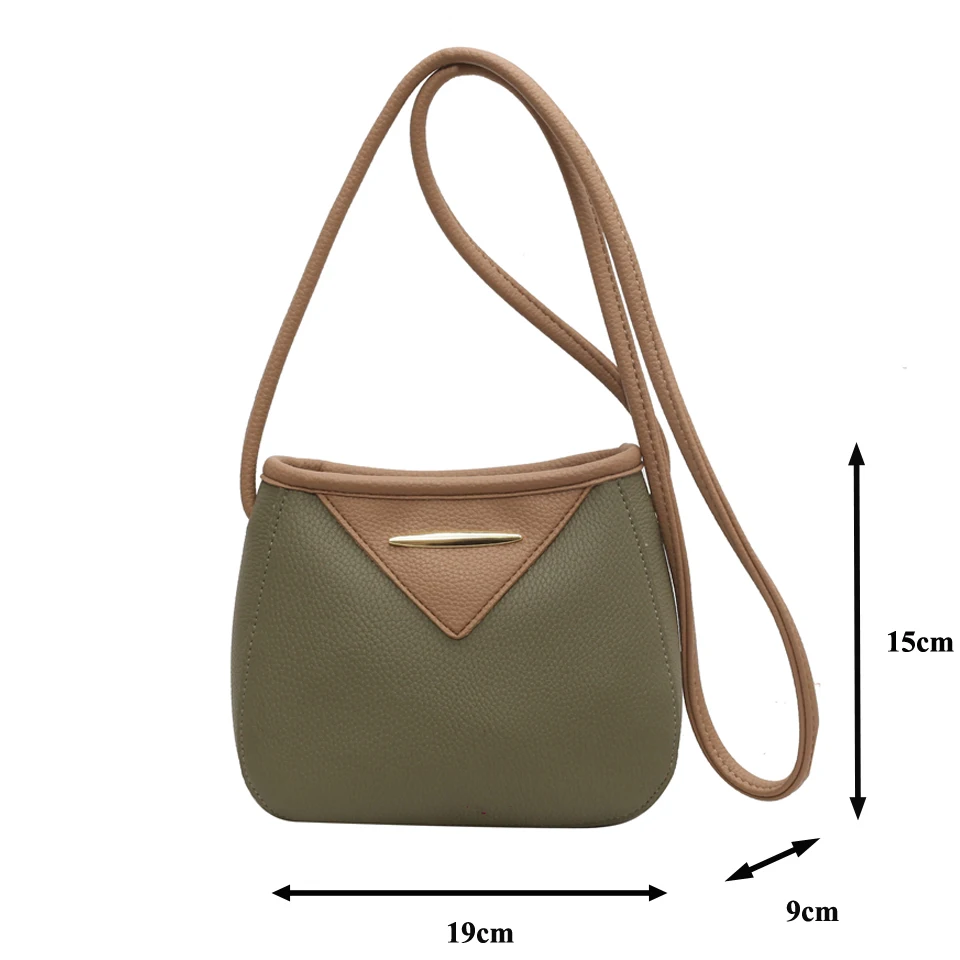 Mini Women's Bag 2023 PU Leather Shoulder Cross Bag Fashion Messenger Bag Y2K Eco Bag Korean Designer Purse 2PCS Daily Handbags