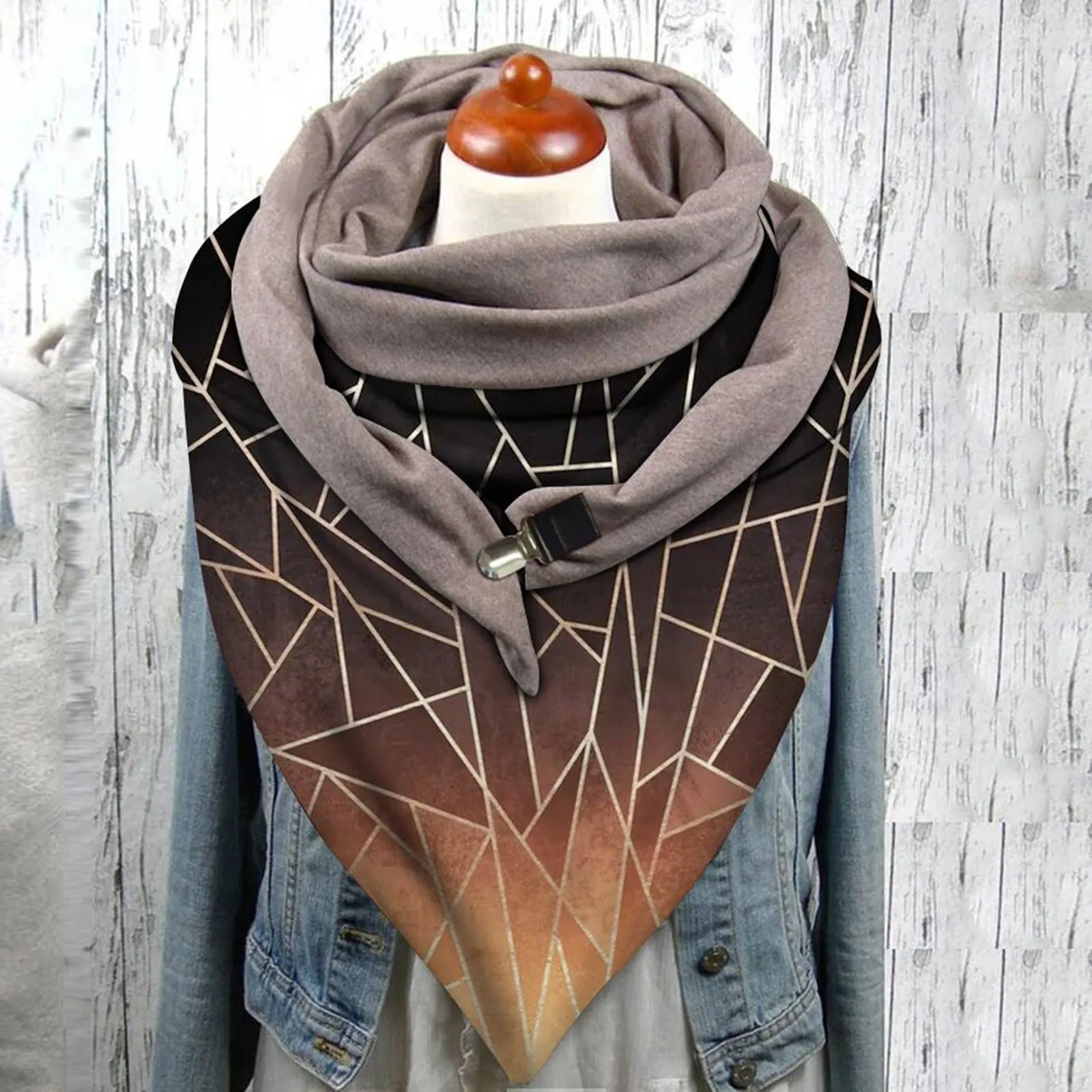 

Prints Buckle Warm Multicolor Spring Universal Double-Layer Scarf Autumn Scarf Tassel Scarf for Men Blanket Shawl Plaid