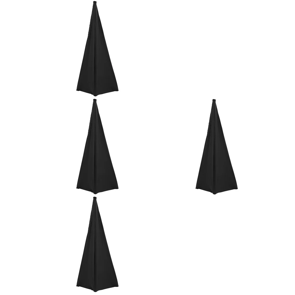 

4pcs Stage-use Speaker Stand Cover Adjustable Shading Two-sided Speaker Stand Cover