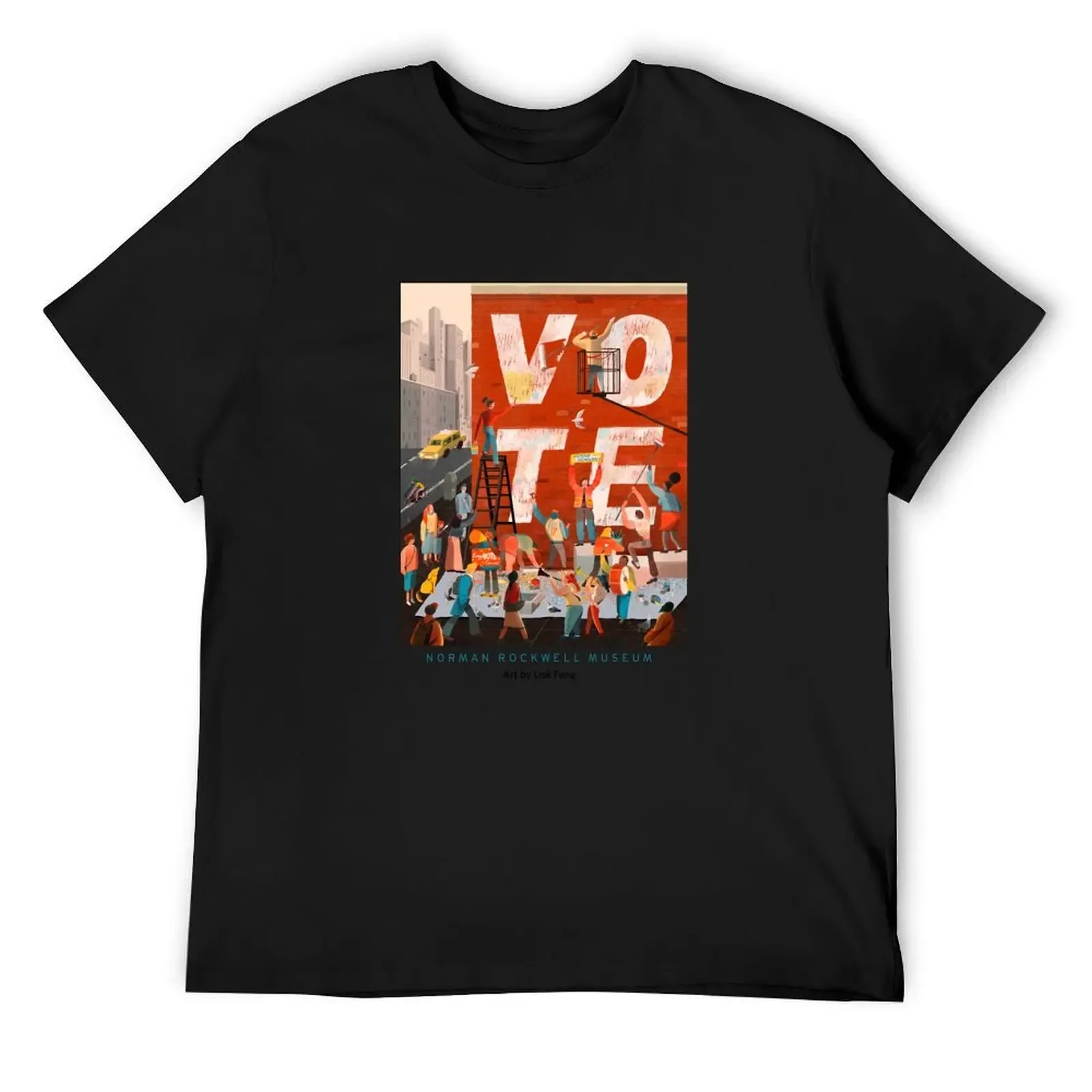 Футболка Lisk Feng Vote винтажная футболка с рисунком аниме большого размера винтажные