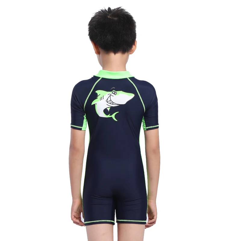 SEOBEAN Детские плавки с короткими рукавами и защитой от солнца для мальчиков