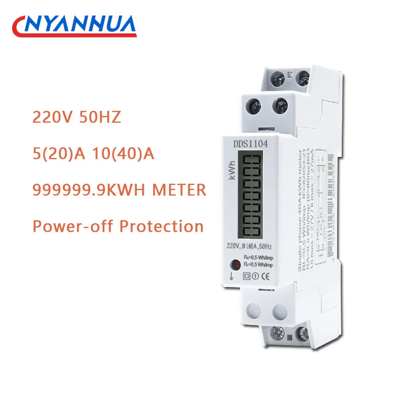 

Электронный счетчик энергии CNYANNUA DDS1104 220В 20/40А