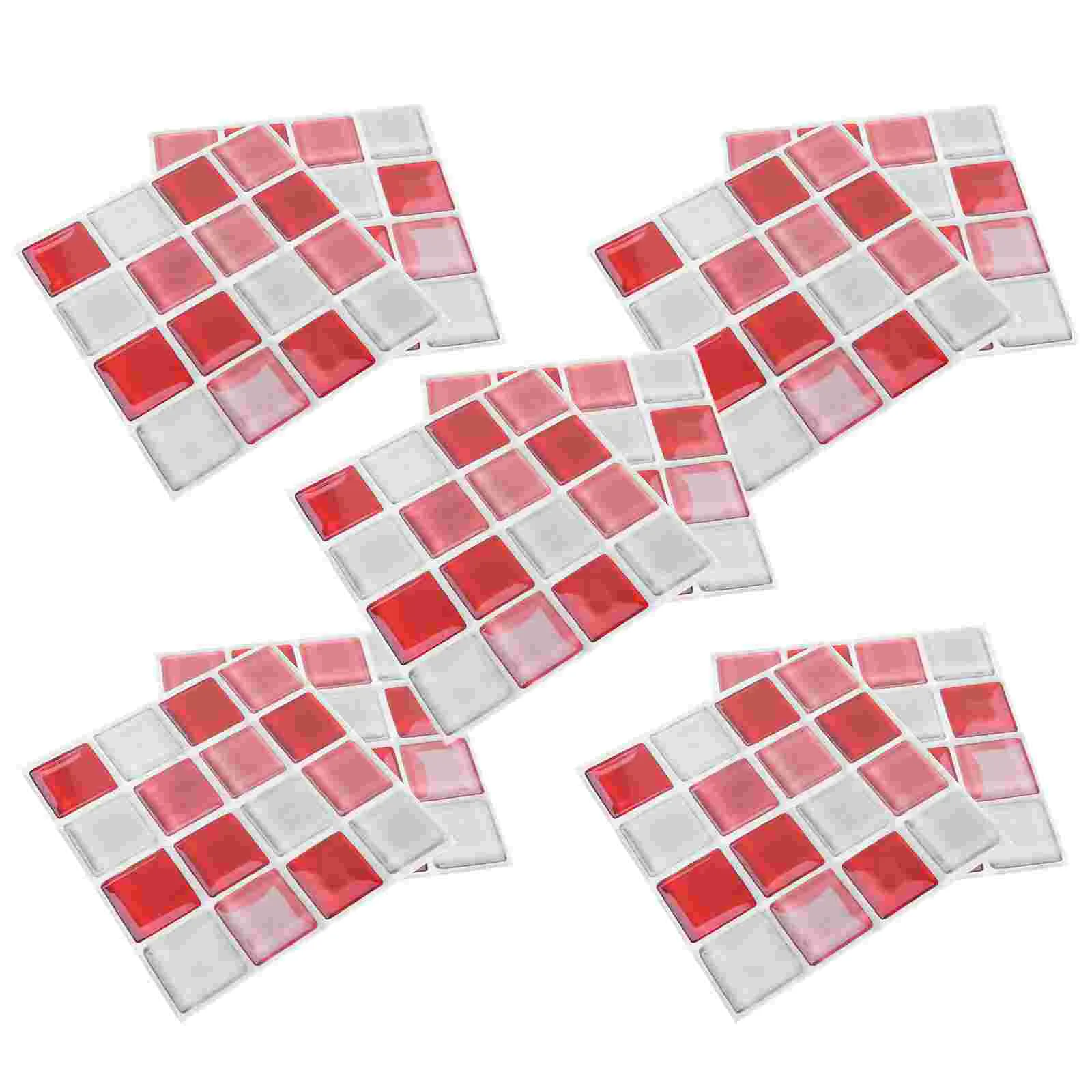

Tile Mosaic Sticker Kitchen Wall Tiles Stickers Backsplash Self Adhesive Wallpaper Bathroom Stick Decals Decorative Peel 3D
