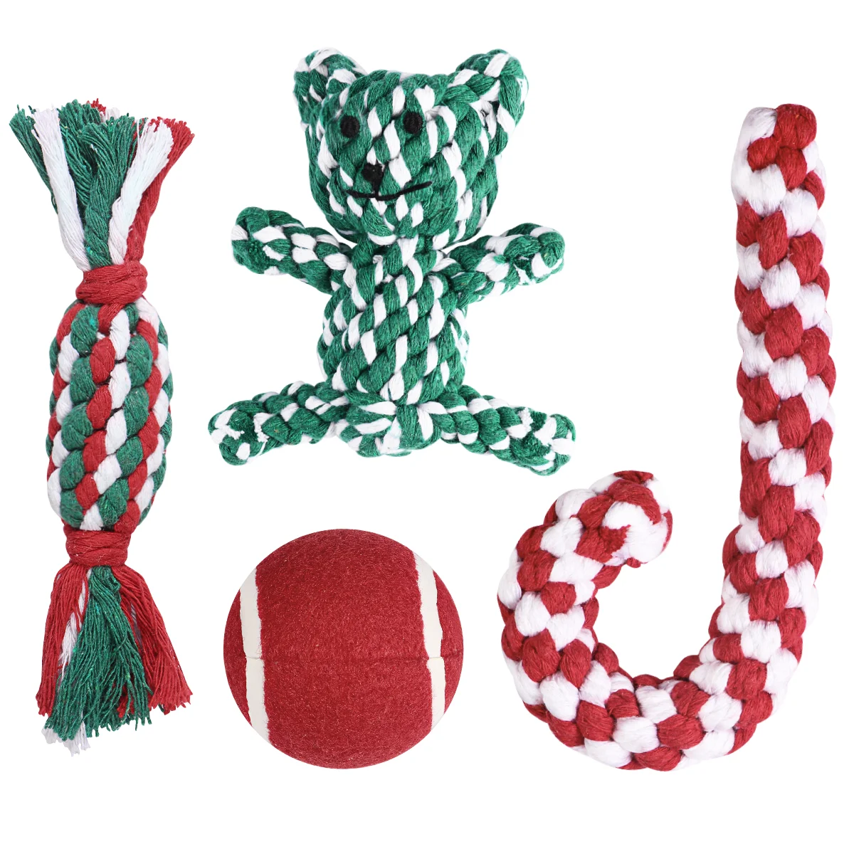 

4PCS Dog Chew Toys Toys for Dogs Dog Toys for Large Dogs Aggressive Chewers Dog Stocking Dog Toys for Large Dogs