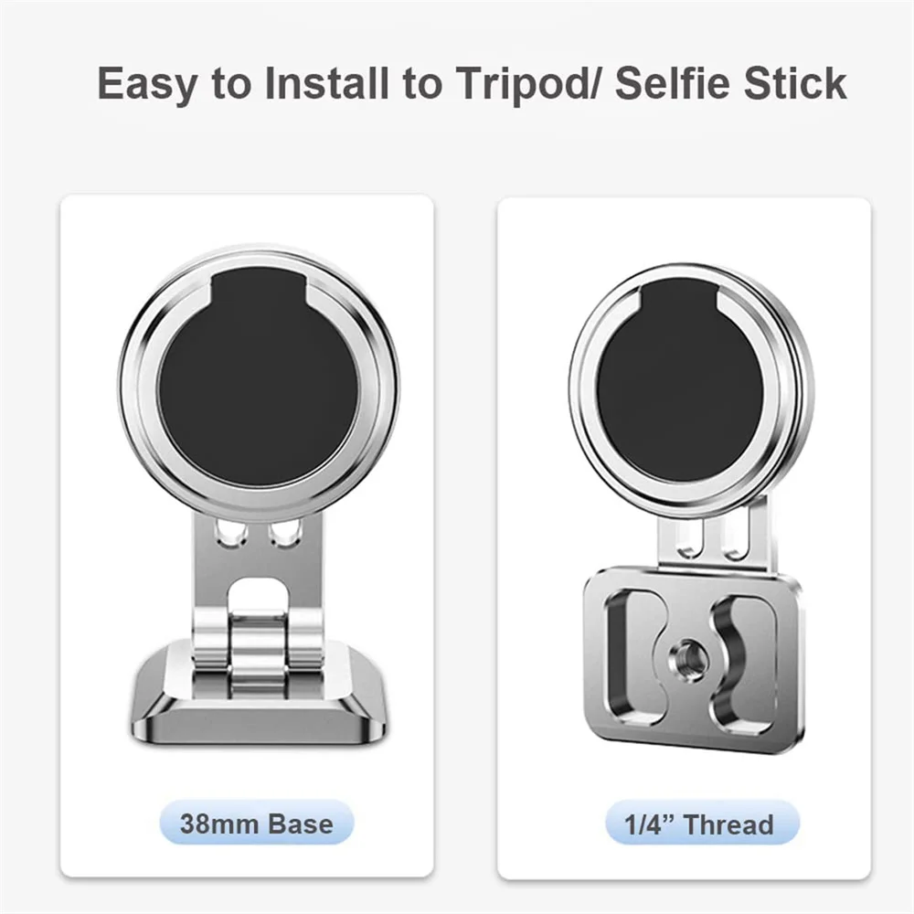 Universal Portable Magnetic Phone Mount Phone Holder Phone Tripod Mount Aluminum Alloy Replacement for iPhone 14/13/12 Series