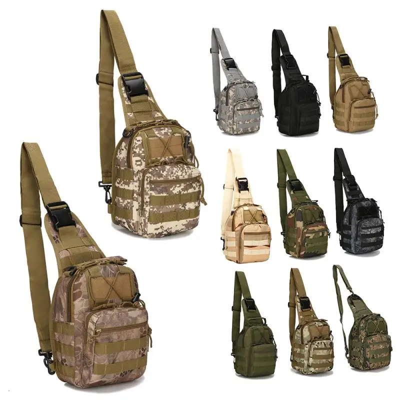 

Hiking Trekking Backpack Sports Climbing Tactical Shoulder Bags Camp Hunting Daypack Outdoor Fishing Military Chest Sling Bag