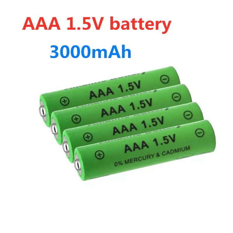 

NEW2023 New 1.5V AAA battery 3000mAh Rechargeable battery NI-MH 1.5 V AAA battery for Clocks mice computers toys so on + free sh
