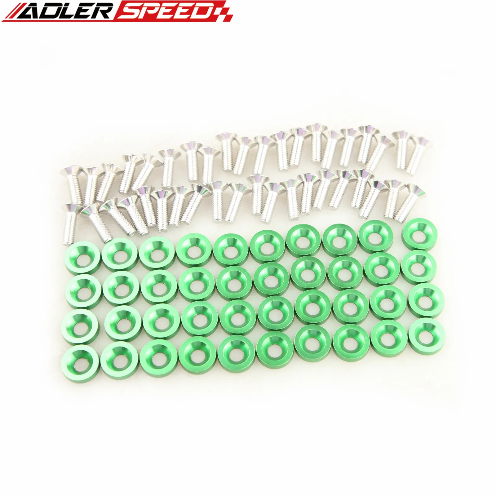 40 шт./компл. шайбы и болты для крыльев бампера алюминиевый комплект M6 JDM крепежные