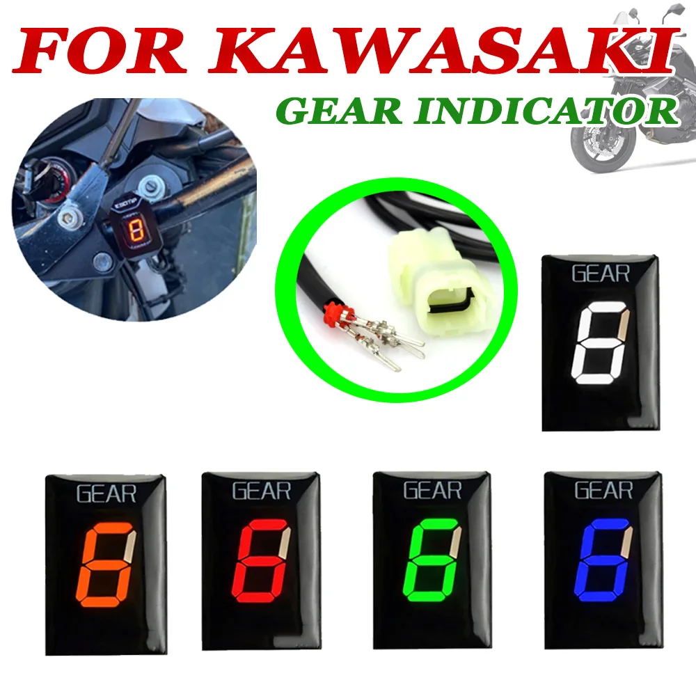 Motorcycle 1-6 Speed Gear Display Indicator For Kawasaki ER6F ER-6N Ninja 250R 400R 1000 KLE650 Versys 1000 Vulcan S 650 W800