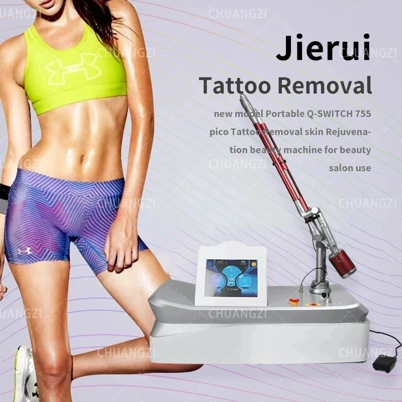 

2022 Non Invasive Picosecond Laser Tattoo Removal Acne Wrinkle Removal Pico Laser Machine Skin rejuvenation