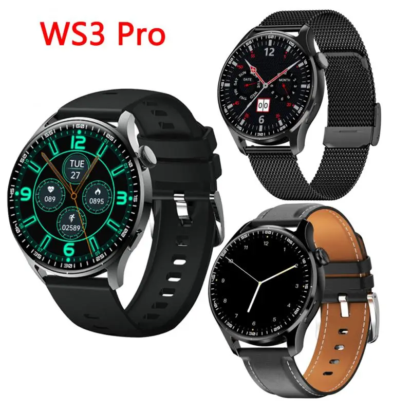 WS3 PRO Смарт-часы для плавания IP67 водонепроницаемые 1 28 дюймов HD сенсорный экран