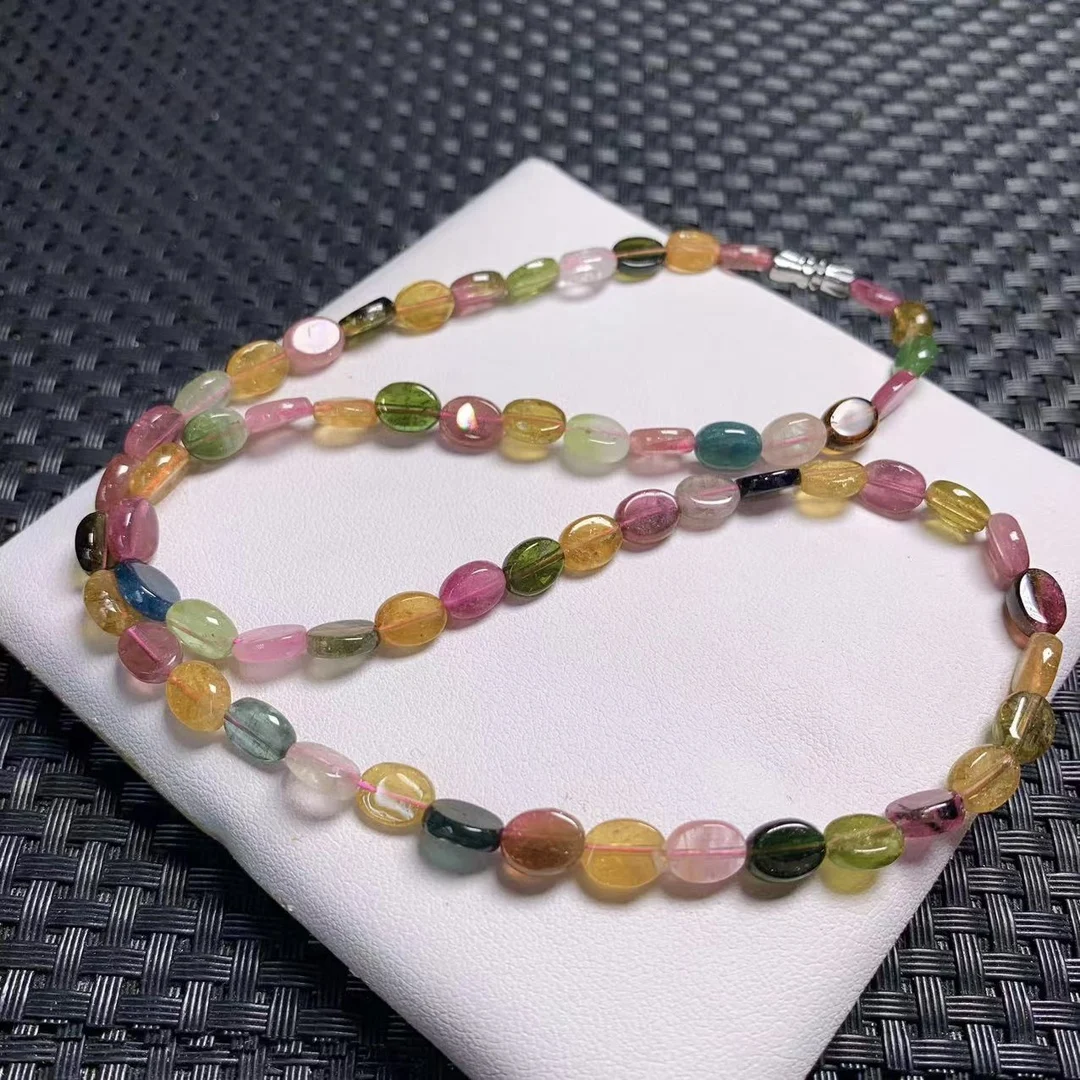 1 шт. Fengbaowu натуральный разноцветный драгоценный камень Elbaite красочное овальное