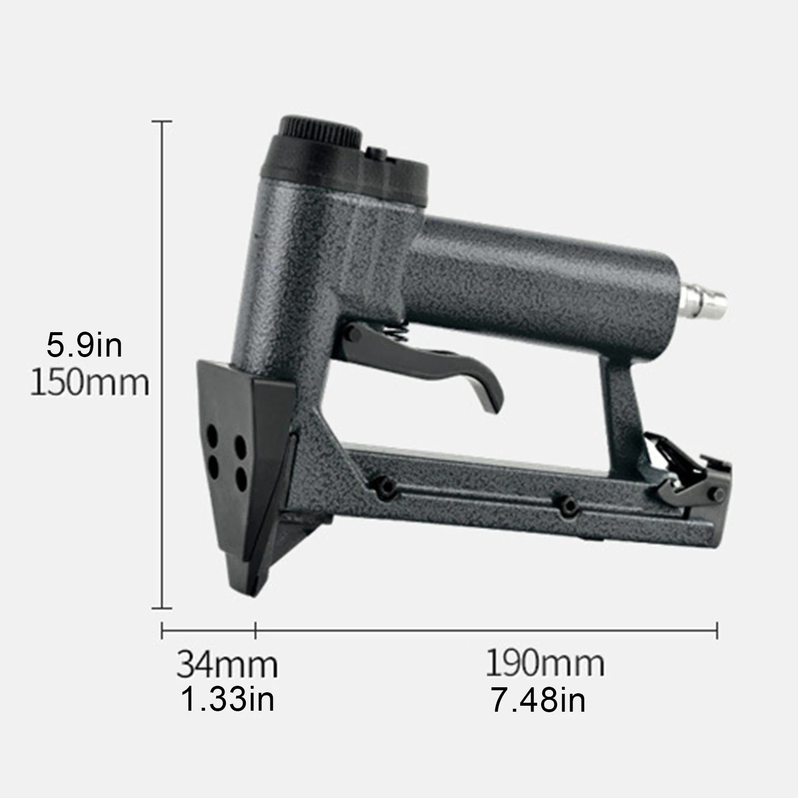 1/4 Inch Pneumatic Nail Gun Air Nailer Woodworking Stapler Staple Fast Nailing for Tacker Upholstery Frame Fixing Power Tools