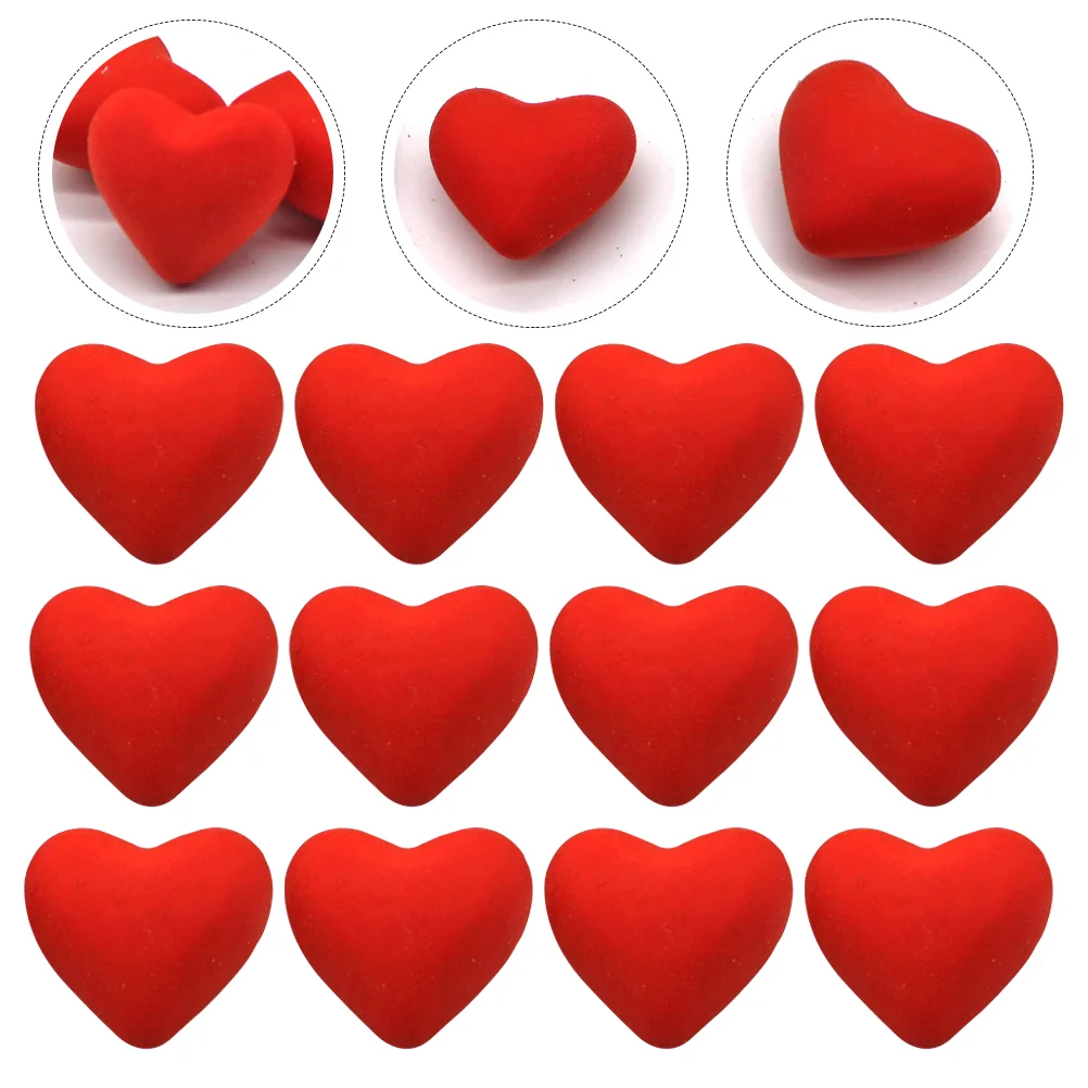 

24Pcs Valentine's Day Erasers Heart-shaped Erasers Student Pencil Erasers