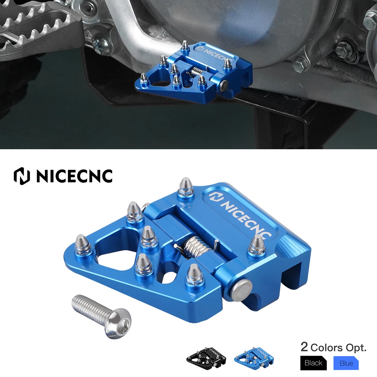 

NiceCNC Folding Rear Brake Pedal Step Plate Tip For Yamaha YZ125 YZ125X YZ250 YZ250F YZ250X YZ400F YZ426F WR250F WR400F WR426F
