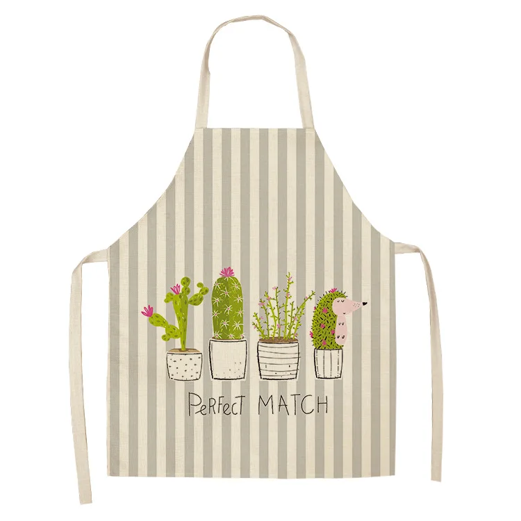 

1Pc Sunflower Pattern Apron Women Home Cooking Cleaning Kitchen Aprons Cook Wear Polyester Adult Bib 55x68cm