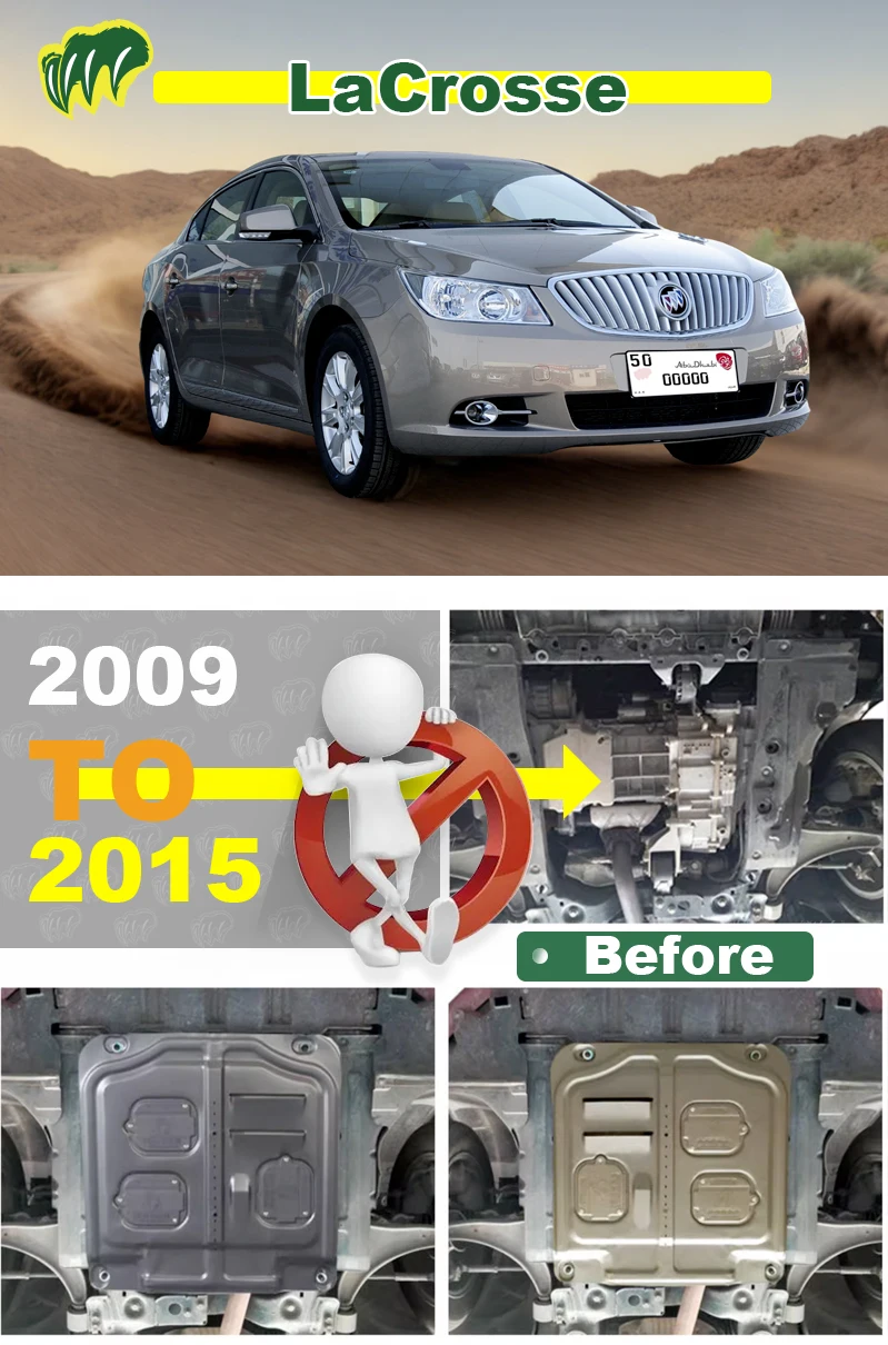 Для Buick LaCrosse 1 5 T 2 0 8 22 2009-2023 детская защита двигателя от брызг дна автомобильные
