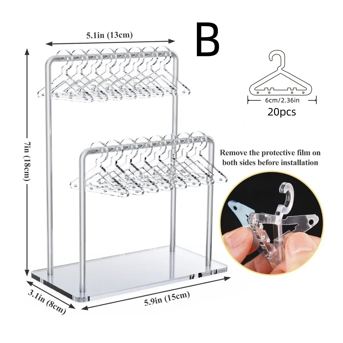 

1 Шт. Акриловая Подставка Для Серег, Ожерелий И Браслетов, Держатель Для Демонстрации Ювелирных Изделий