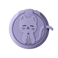 cute cat metal 360 degree spin finger ring phone holder for iphone x 11 12 13 pro xs max xr 10 8 7 plus