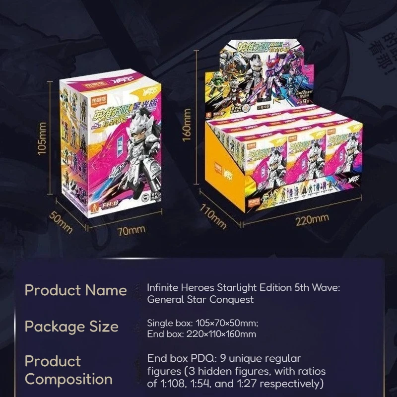 Blokees Heroes Infinite Starlight Edition 5-го поколения: Лу Бу, Ма Чао — Детские игрушки, сборный подарочный набор, коллекционная фигурка, модель-конструктор (art.: 3920da363a135) - 3920da363a135