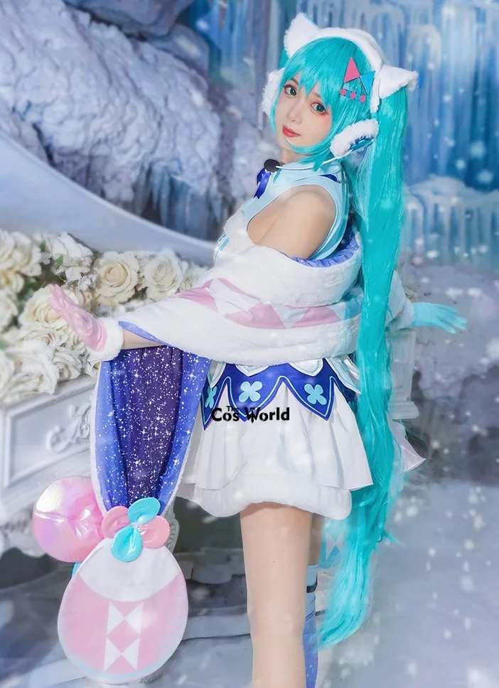 Волшебная одежда Mirai Miku WinterFestival 2020 костюмы для косплея аниме