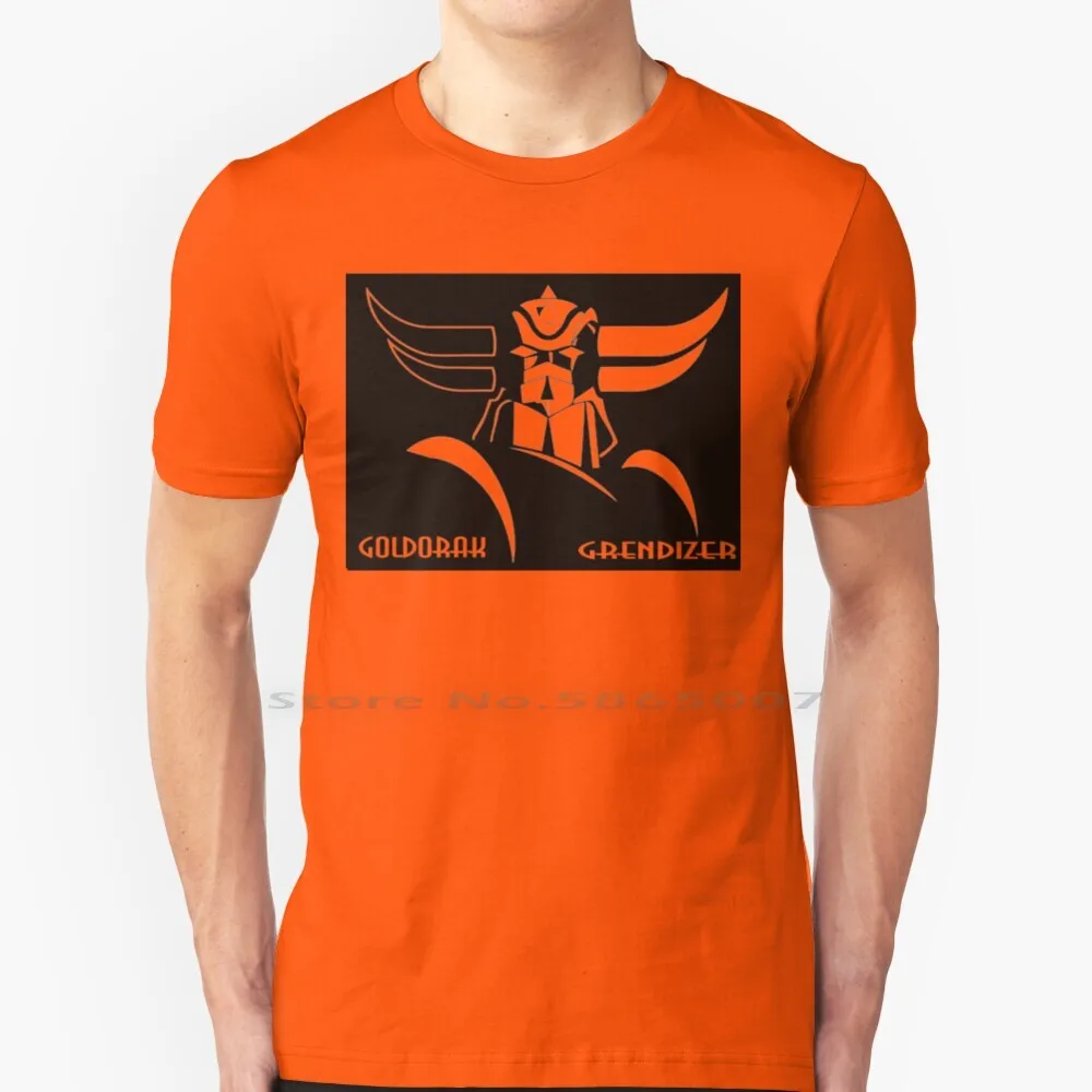 

Grendizer-Grendizer-Ufo T Shirt 100% Cotton Animated Robot Grendizer Goldorak 80 Ufo Cartoon Big Size 6xl Tee Gift Fashion