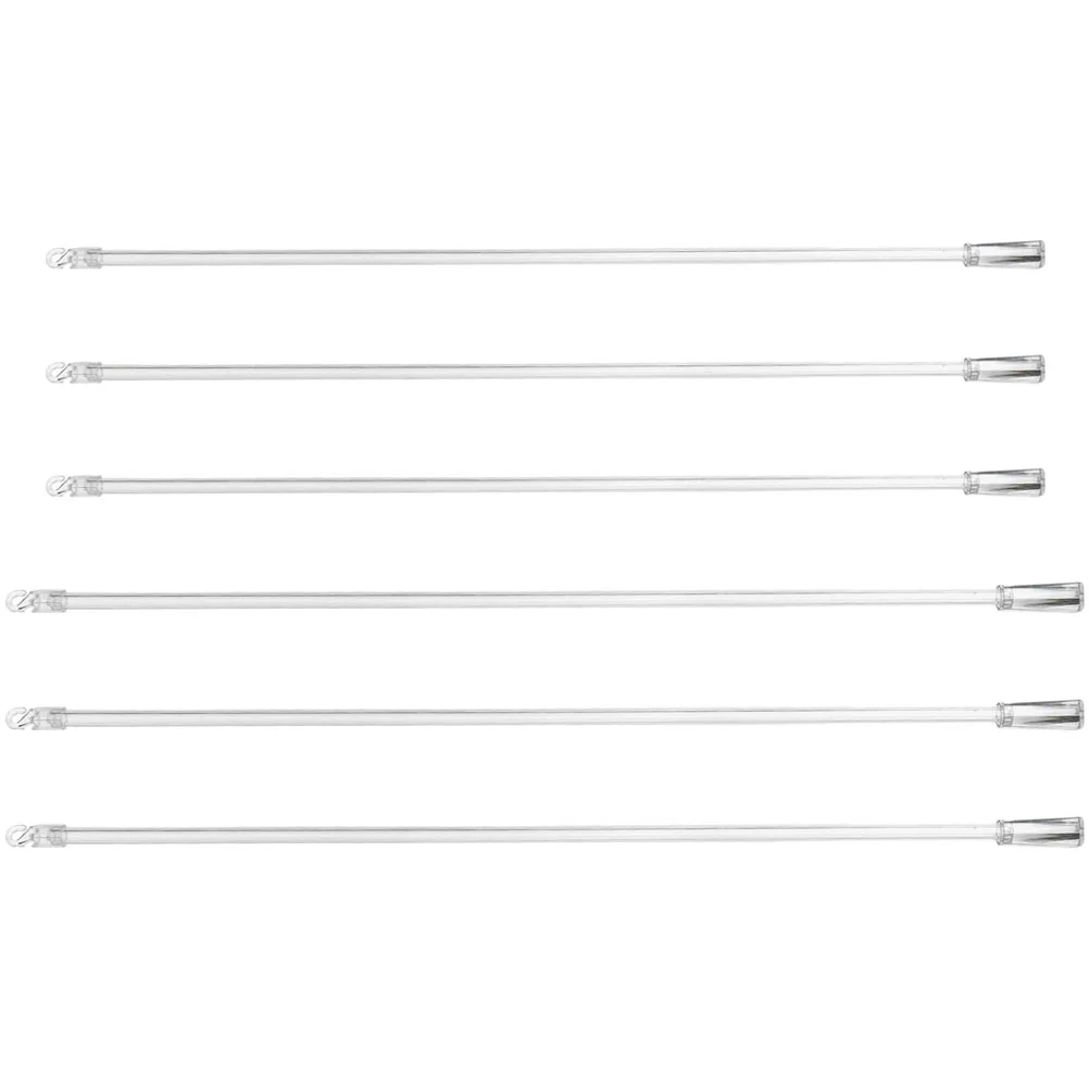 

6pcs Blind Opener Blind Wand Blind Tilt Wand Blind Rod Replacement With Hook Blind Rod Blind Accessory