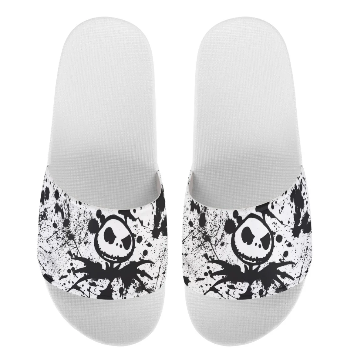 Funny Little Ghost Slippers Summer Holiday Classic Round Toe Flat Shoe For Unisex Design Casual Open Toe Flip-flop Holiday Gift