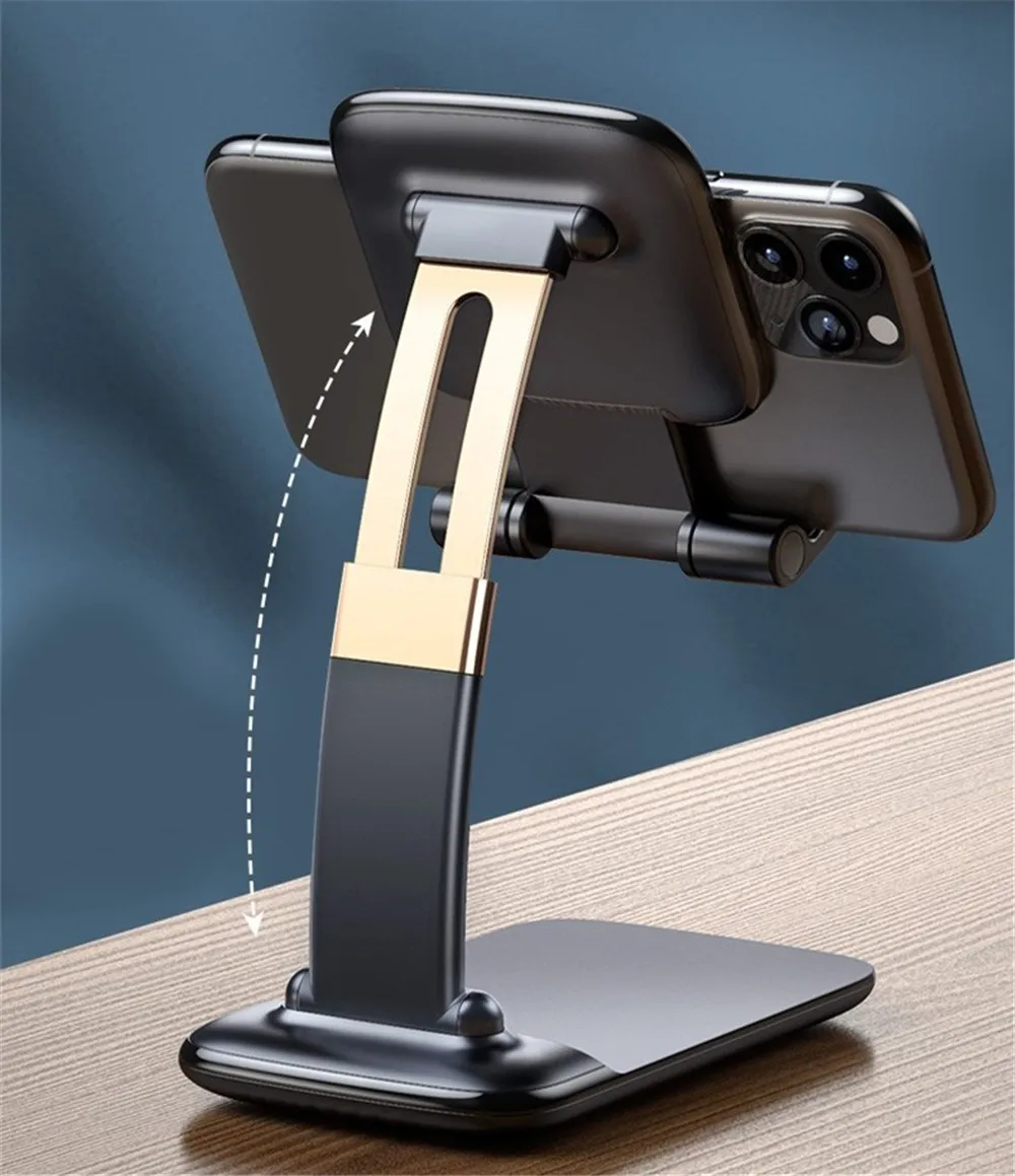 foldable tablet mobile phone desktop phone stand for ipad iphone samsung desk holder adjustable desk bracket smartphone stand free global shipping