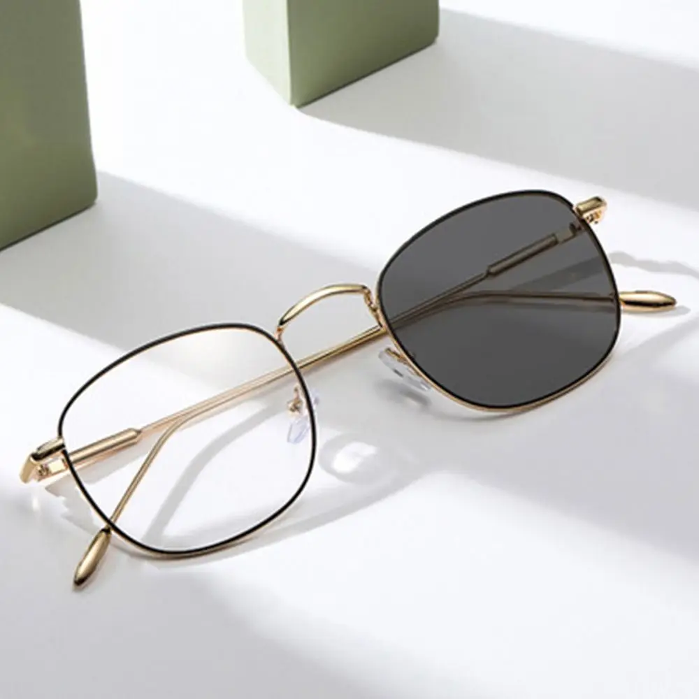 

Eye Protection Office Discoloration Anti-Blue Light Glasses Oversized Eyeglasses Computer Goggles Ultra Light Frame