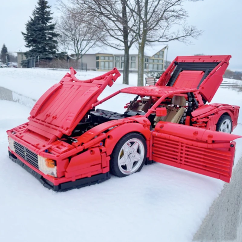 В наличии MOC 98925 Testarosa 1:8 суперспортивная гоночная модель автомобиля 3738 шт.