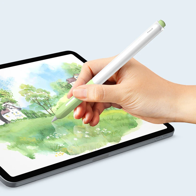 

Stylus Cover Silicone Pen Case For Apple Pencil 1 2 Color Matching Stylus Protective Case Non-slip Anti-fall iPad Pen 2 1 Cover