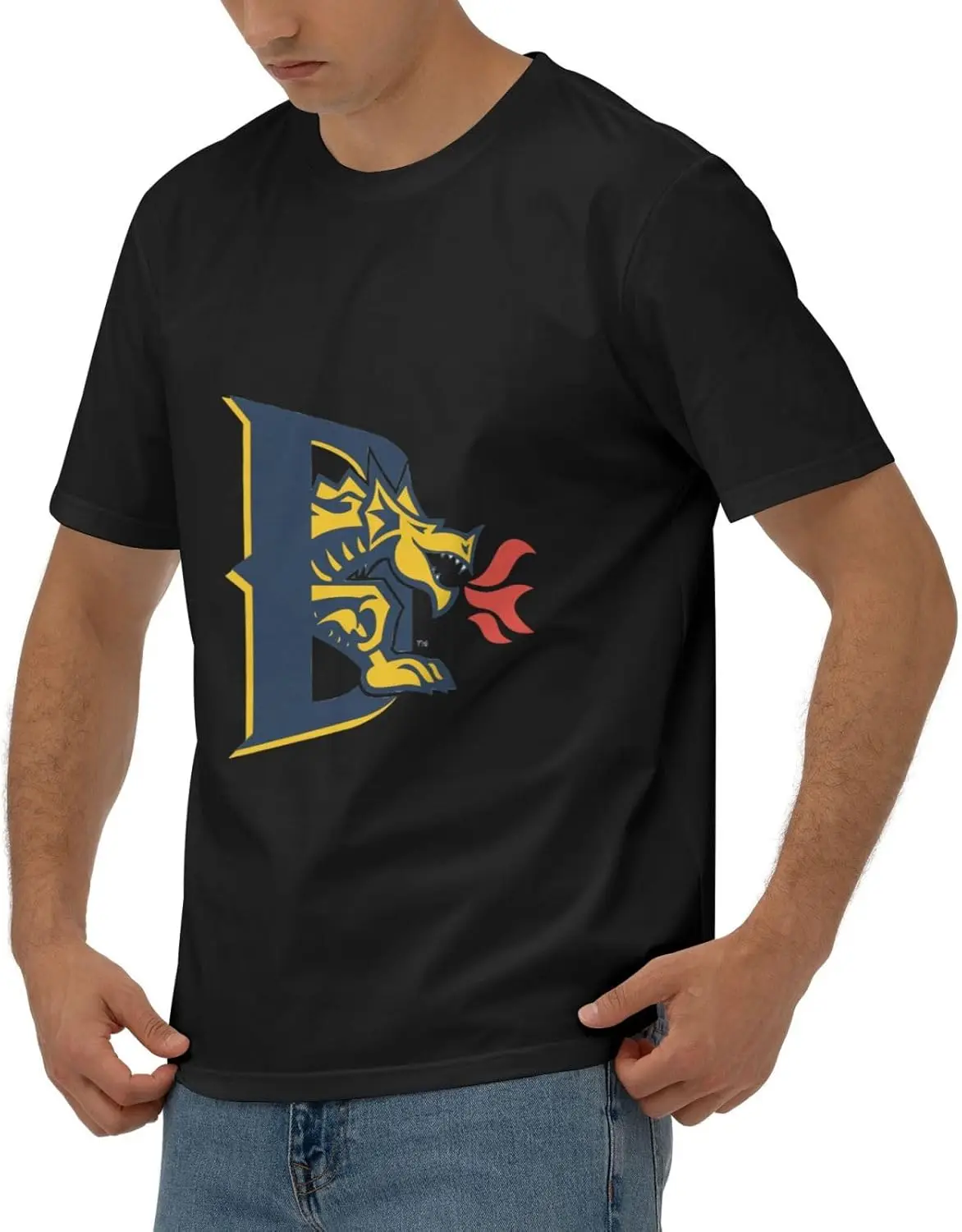 Мужские футболки с коротким рукавом Drexel логотипом университета Мужская футболка