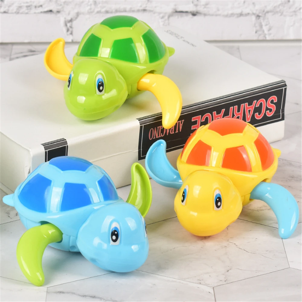 

Cute Cartoon Animal Tortoise Classic Baby Water Toy Infant Swim Turtle Wound-up Chain Clockwork Kids Beach Bath Toys