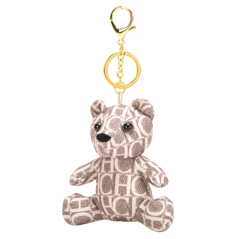 Ch 11 Cm Bag Accessories Cm Kawaii Mini Cute Bear Rabbit Dog Plush Keychain Toy Soft Cotton Keychain Toys for Girls Kids