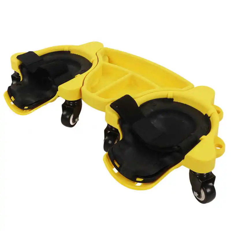 

Sliding Kneepads Effective Cushion Protective Multifunctional Universal Wheel Knee Pads Silicone and Nylon with Strap for