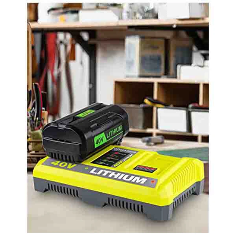 Быстрое двойное зарядное устройство 40 В для литий-ионного аккумулятора Ryobi OP401