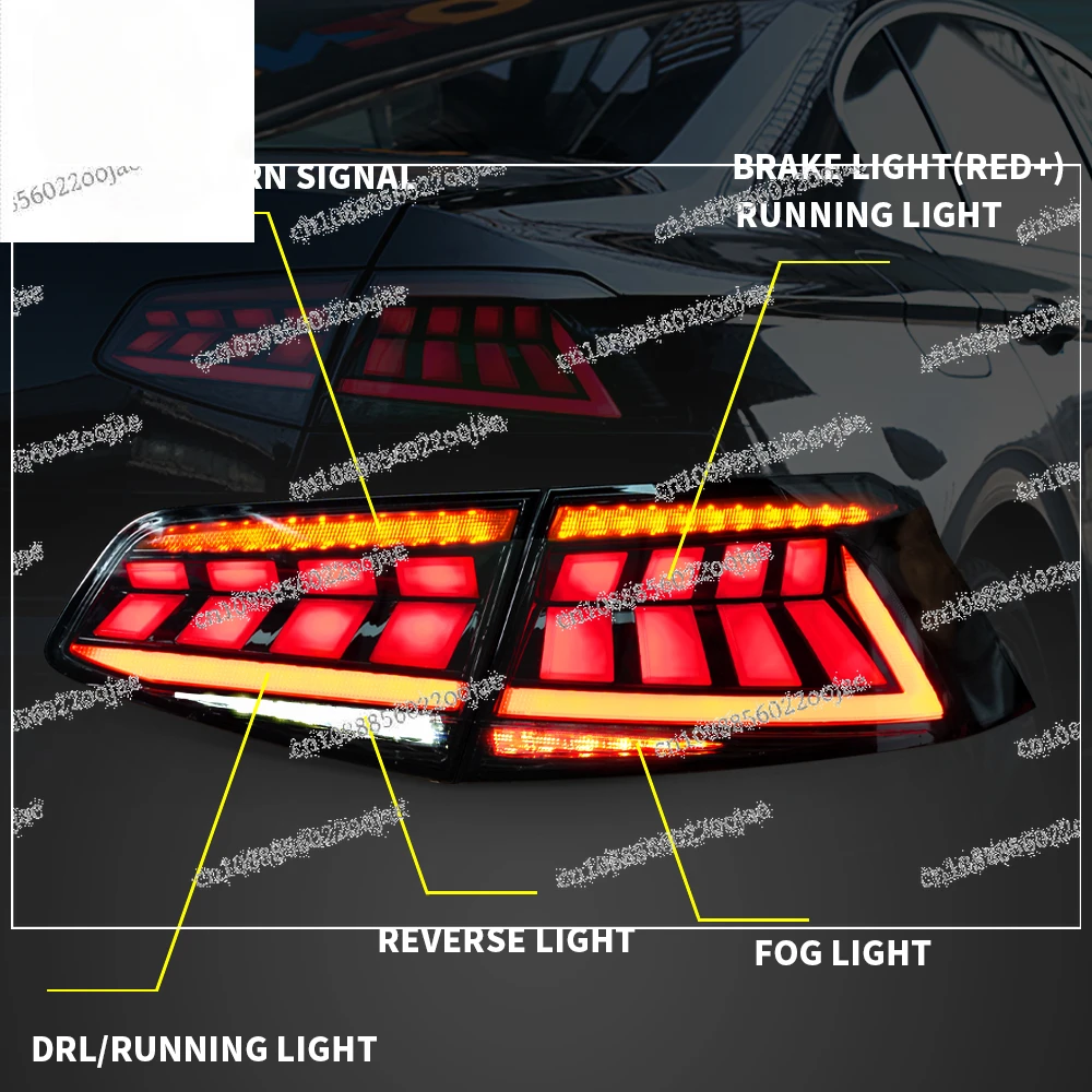 Задний фонарь автомобиля для VW Magotan последовательный указатель поворота задний