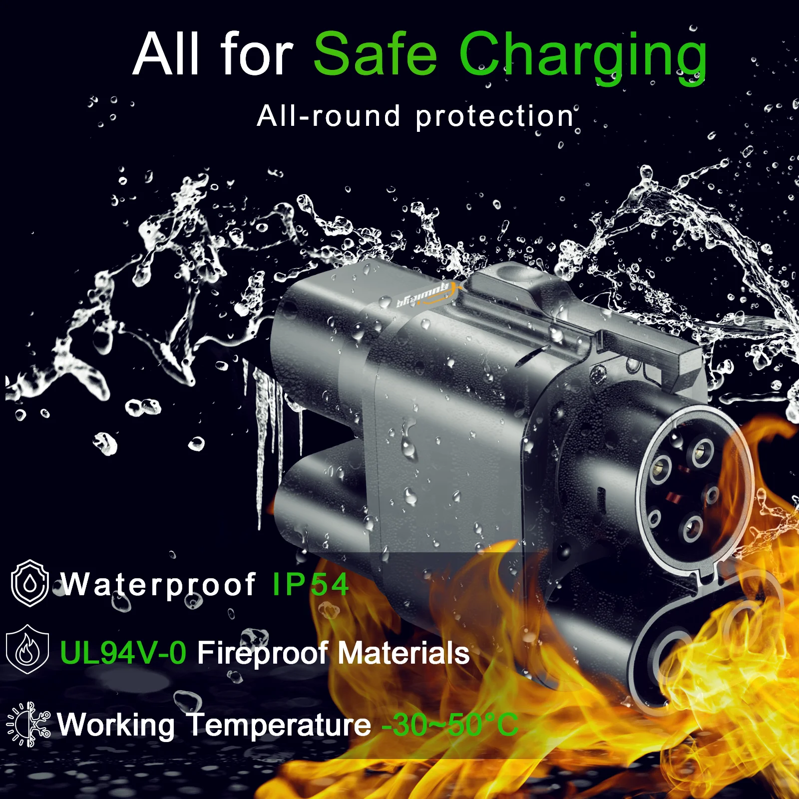 Адаптер зарядного устройства GUWIEYG CCS2 к CCS1 для быстрой зарядки постоянного тока