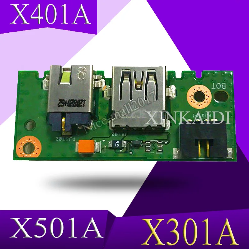 

Плата XinKaidi X401A_IO REV2.0 для ASUS X301A X401A X501A, плата питания для ноутбука, аудио, USB плата ввода-вывода, интерфейсная плата, протестирована хорошо