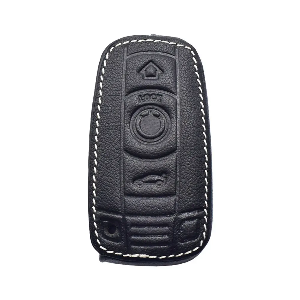 

Кожаный чехол для автомобильного ключа брелок для BMW 1 3 5 Z Series E81 E87 E88 E90 E91 E92 E93 E60 E61 E70 E89 смарт-пульт дистанционного управления