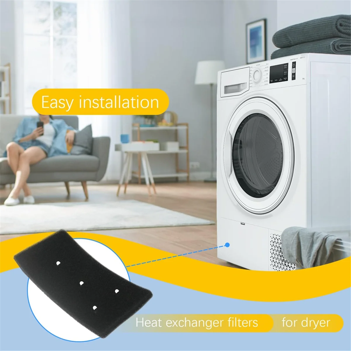 4 шт. сушильный фильтр для Bauknecht Privileg Whirlpool HX 481010716911 Фильтр сушилки Сменный